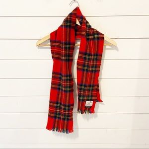 Johnstons of Elgin Red Tartan Scarf